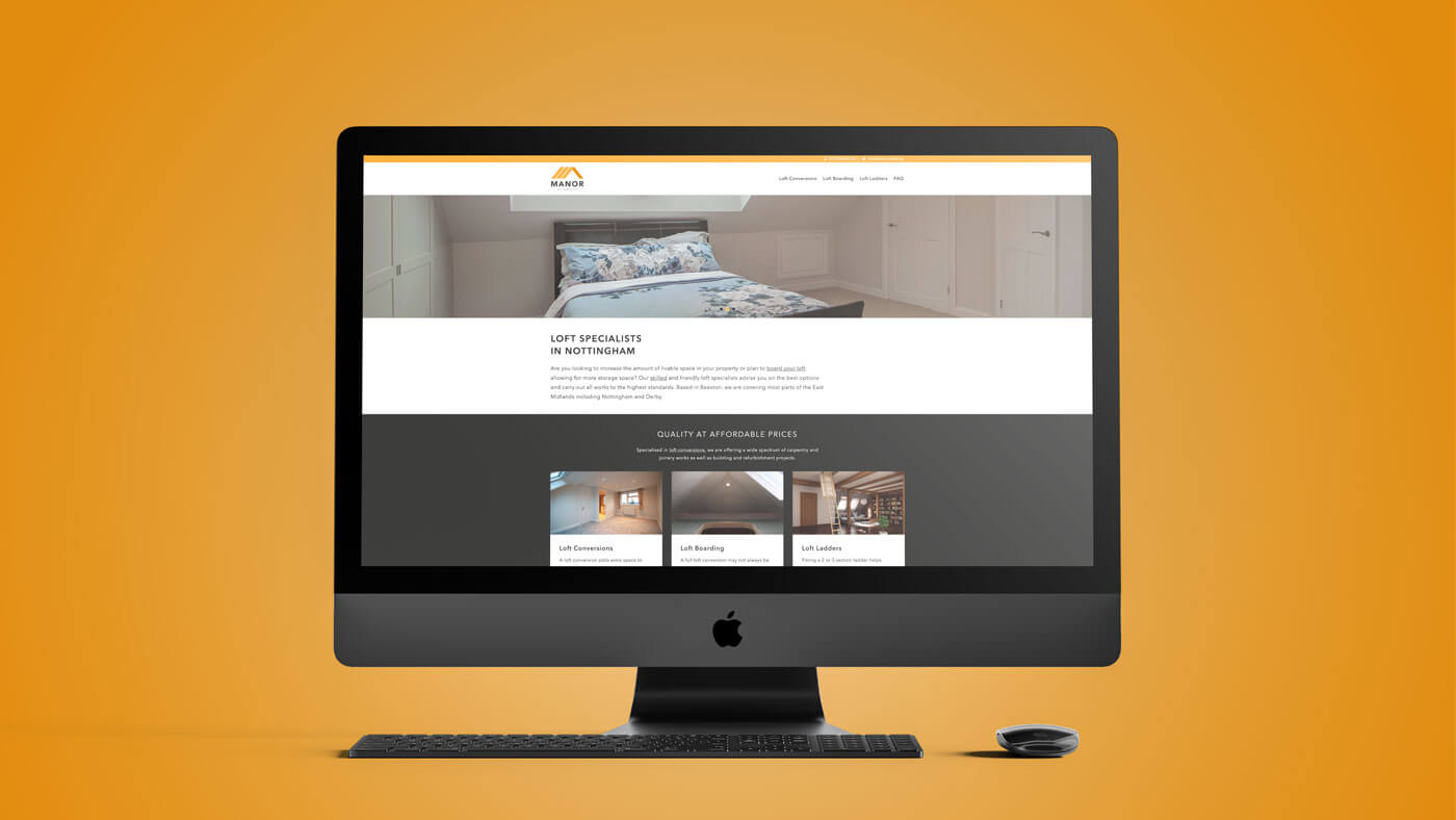 Website der Manor Carpentry Ltd.